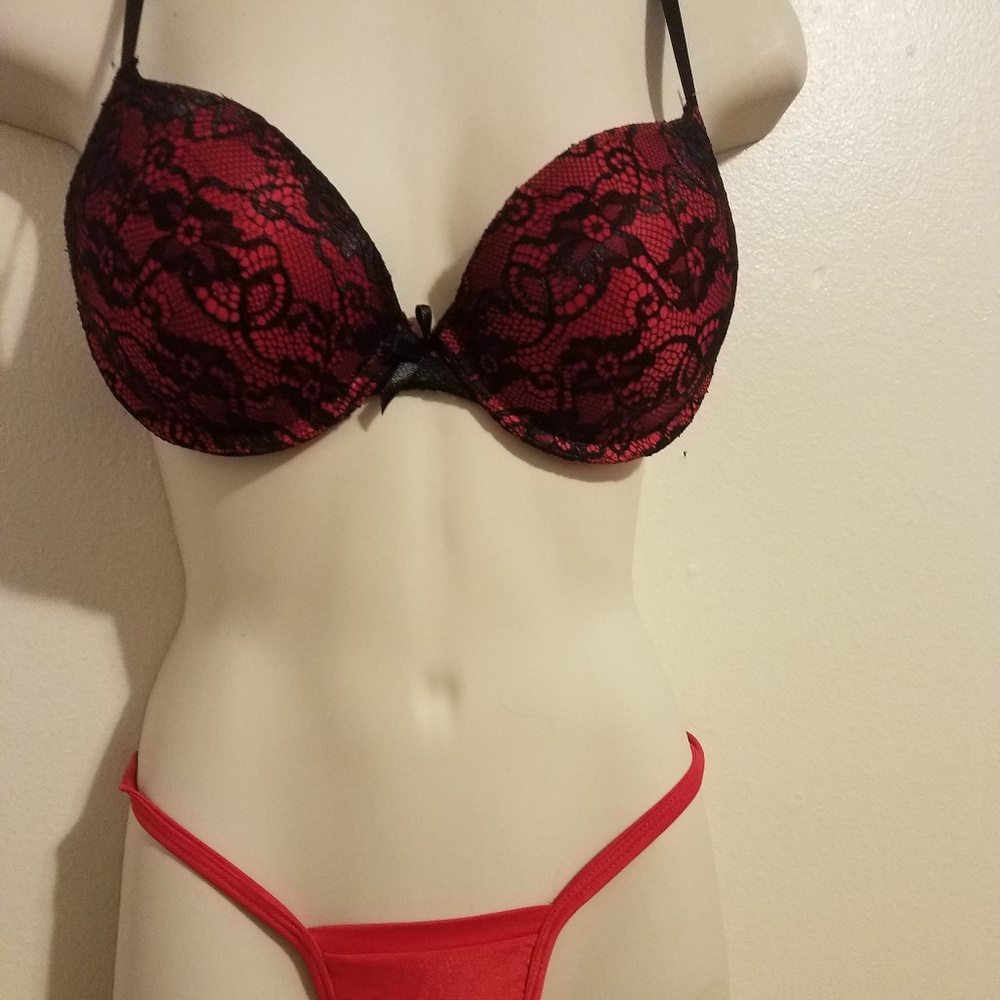 COPY - Black Widow: Tie Corset, ra, and thong.